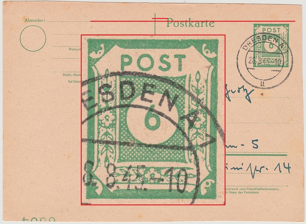 P 8 mit Bogenz&auml;hlnummer 6394